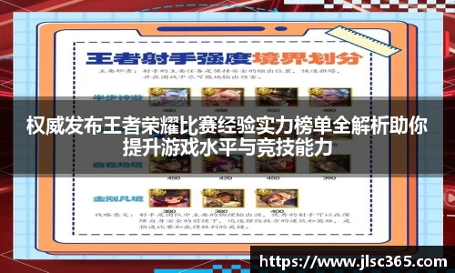 权威发布王者荣耀比赛经验实力榜单全解析助你提升游戏水平与竞技能力